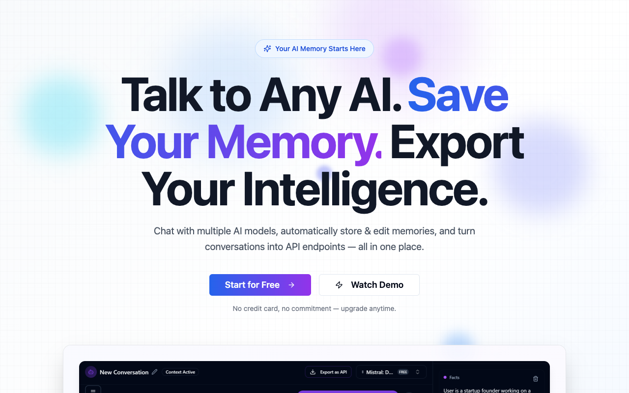 Thryve - An AI memory and intelligence platform that helps you manage conversations and memories