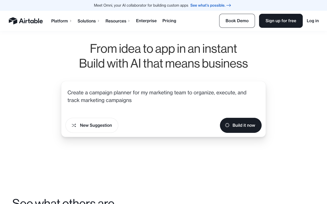Airtable - An AI-native app platform for building scalable business applications