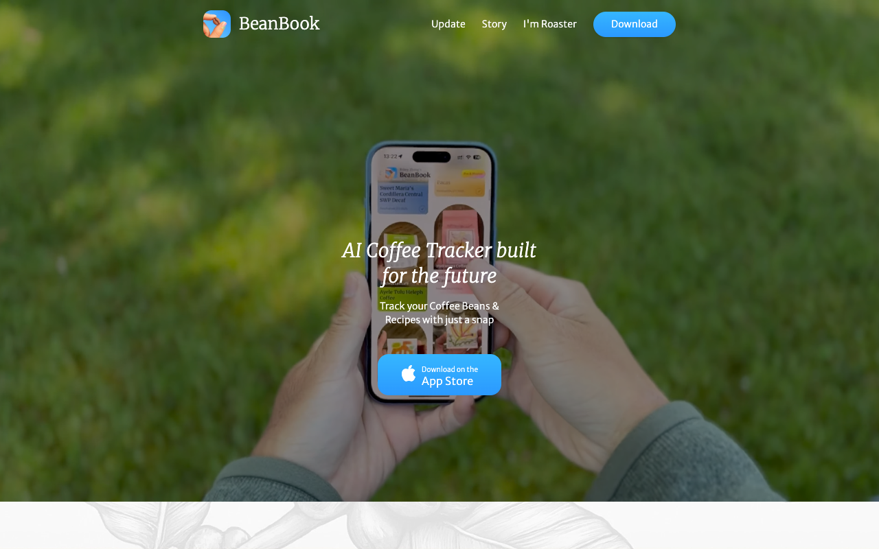 BeanBook - An AI Coffee Tracker that helps you track coffee beans and recipes with just a snap