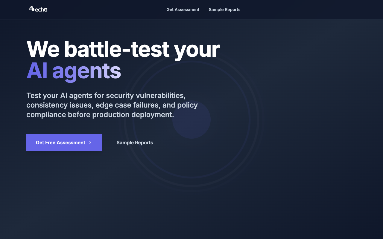 Ech0 - Battle-test your AI agents for production readiness
