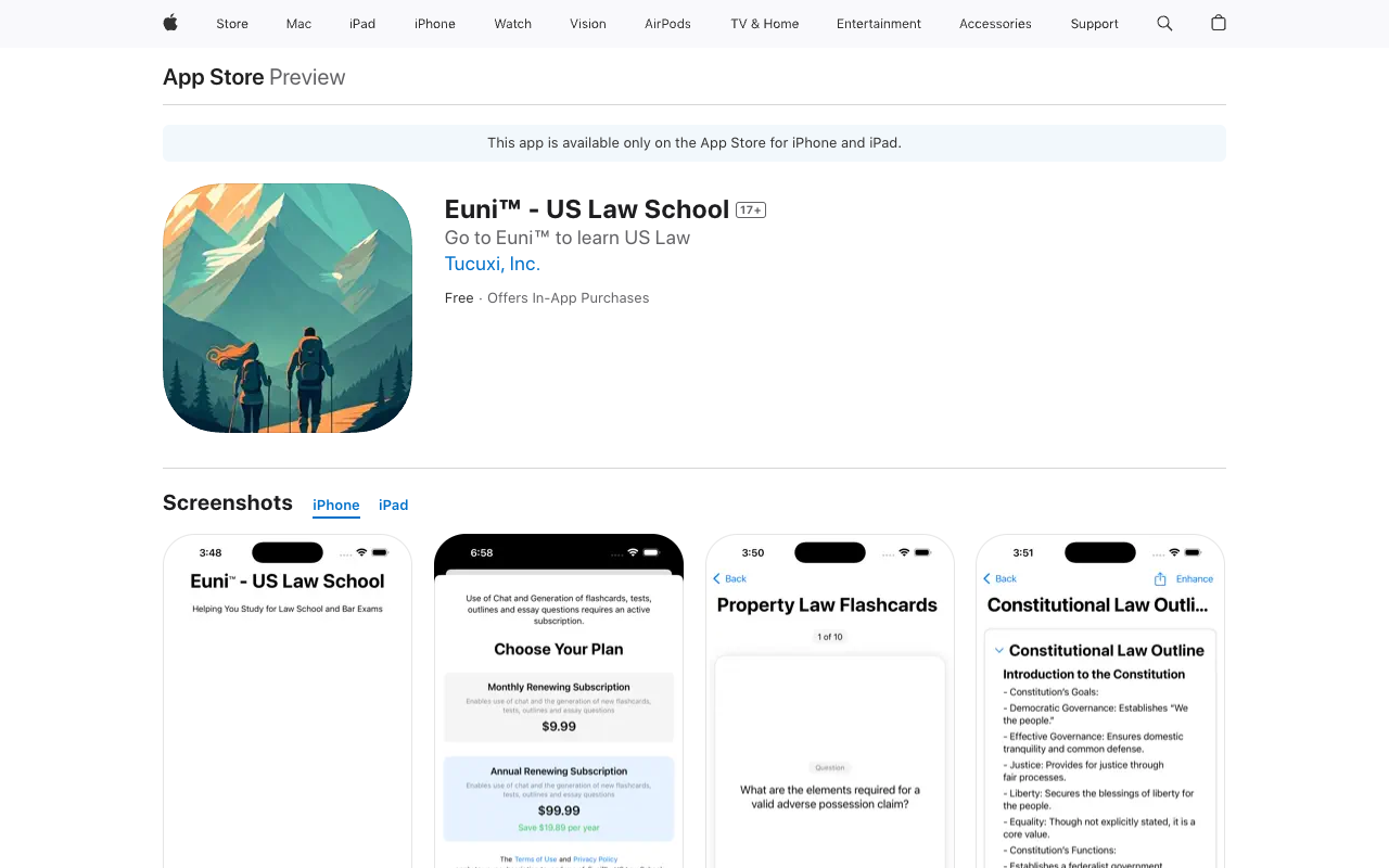 Euni™ - Your All-in-One AI Mentor for Learning US Law