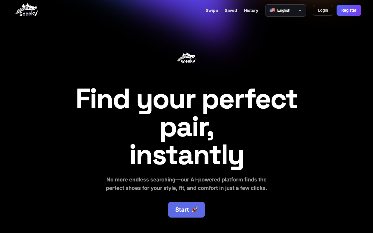 Sneeky - An AI-powered platform to find shoes you love instantly