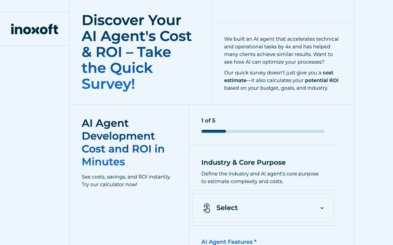 AI Agent Cost and ROI Calculator - Instantly estimate the cost and ROI of building an AI Agent