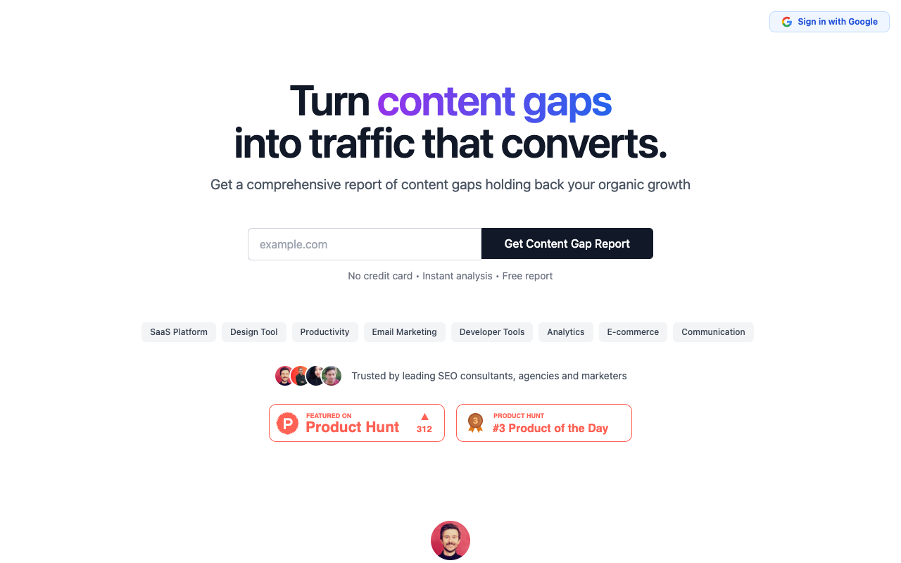 Content Gap Report for LLM SEO - Turn content gaps into traffic that converts