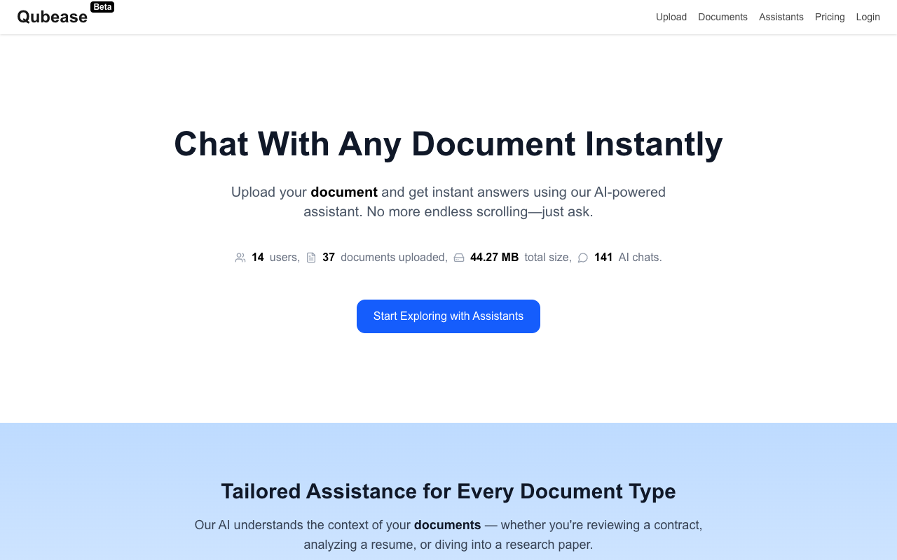 Document Assistant - AI that helps you interact with your documents smarter and faster