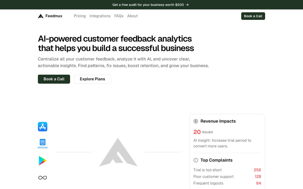 Feedmux - Affordable AI-powered customer feedback analytics for business growth
