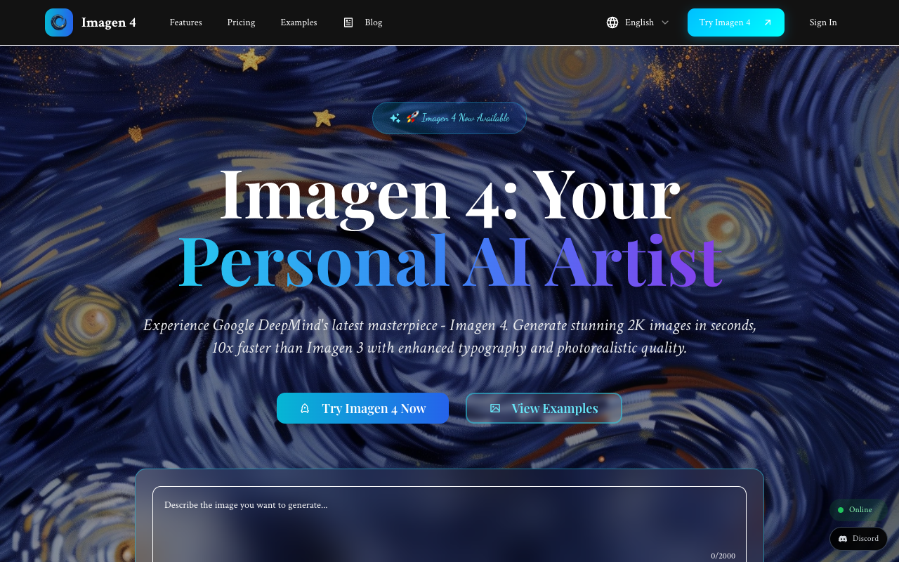 Imagen4 - Generate stunning AI images in seconds with affordable pricing