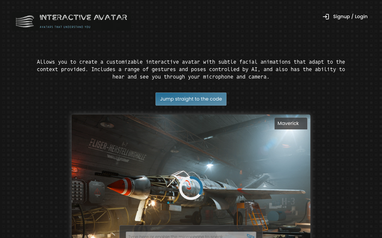 Interactive Avatar - Create a customizable avatar with lip-sync and animations