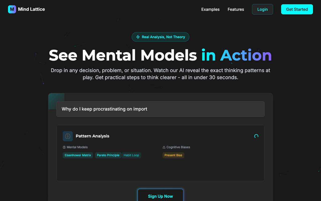 Mind Lattice - Think better with AI-powered mental models