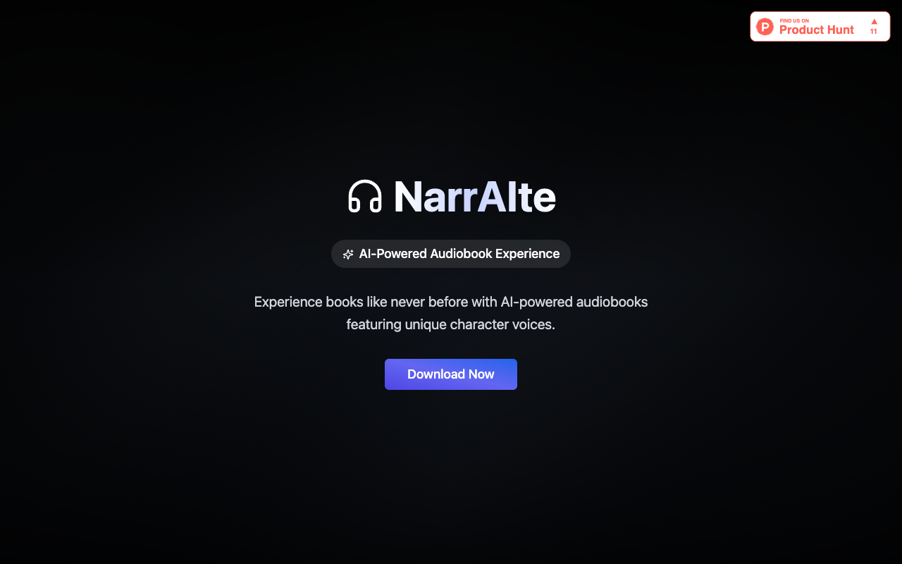 NarrAIte - Turn any book into an AI audiobook with unique character voices