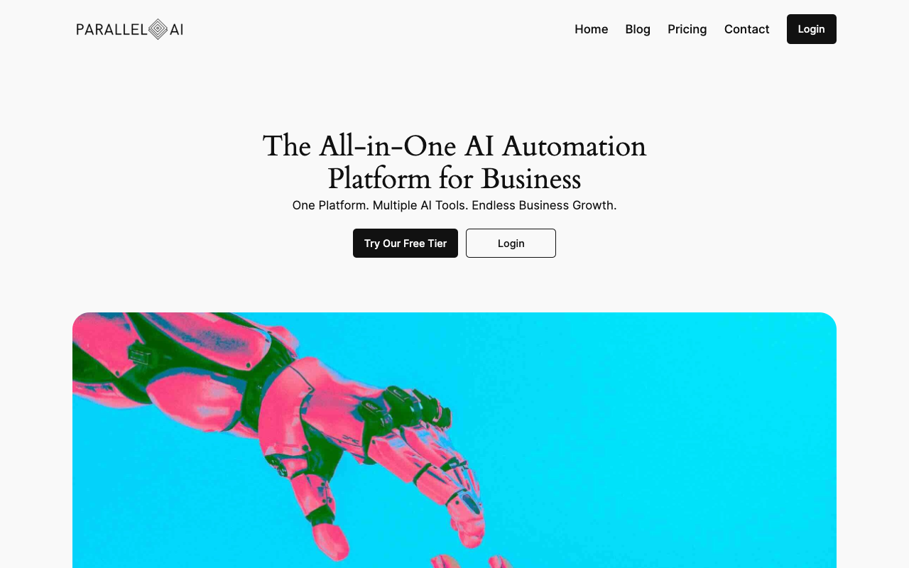 Parallel AI White Label - An all-in-one AI platform for businesses with white-label solutions