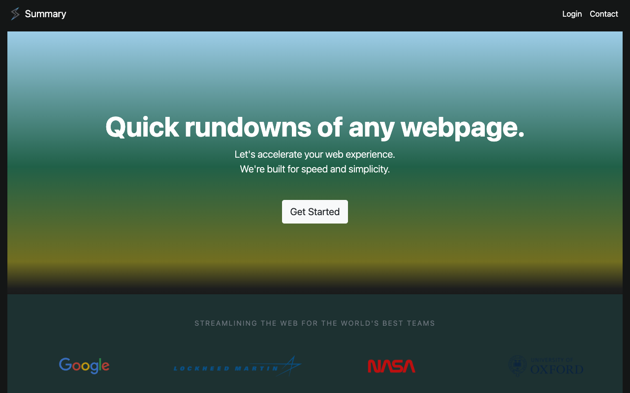Summary - An AI tool that quickly summarizes any webpage into key points