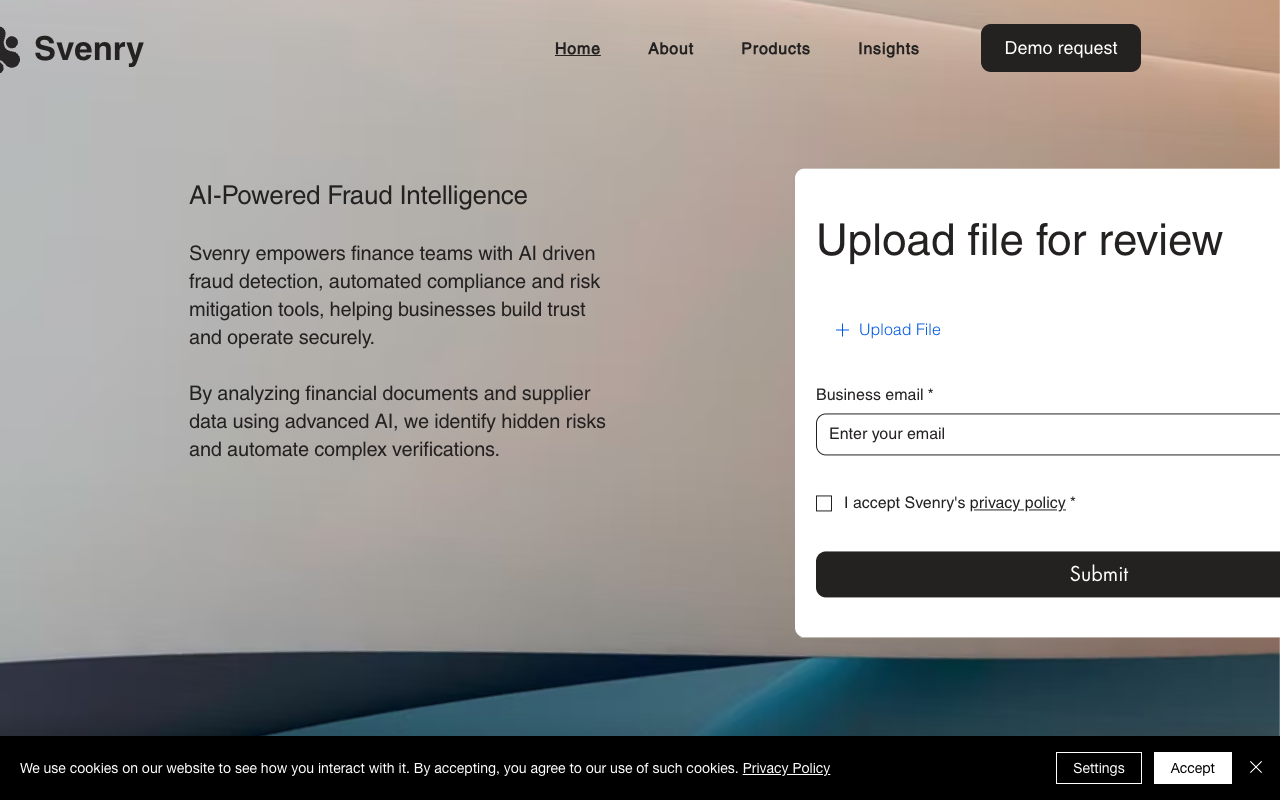 Svenry - AI-driven fraud detection software for finance teams