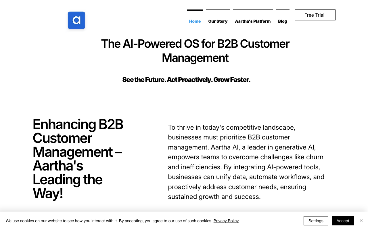 Aartha - An AI-powered operating system for B2B customer management
