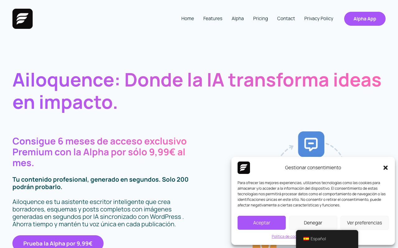 Ailoquence - An AI-powered platform that enhances your WordPress content with editorial intelligence