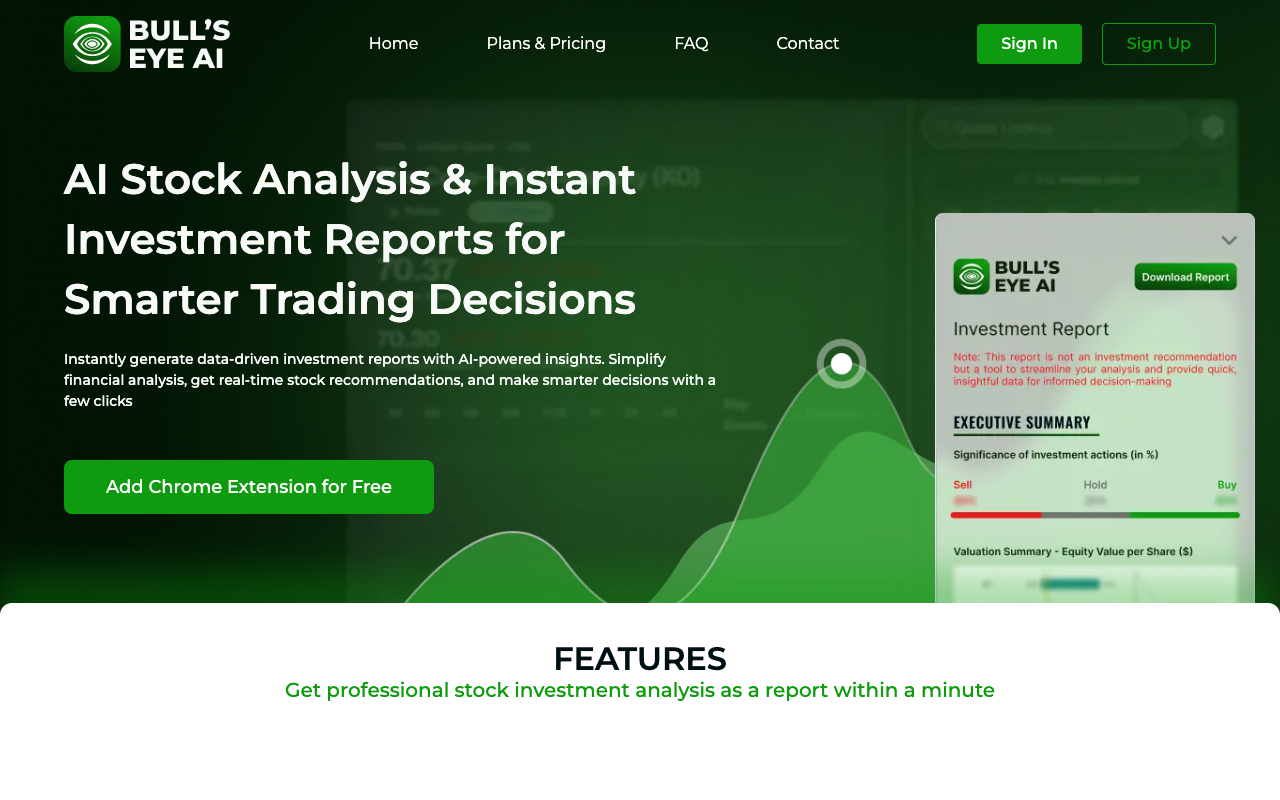 Bull’s Eye AI - Smarter Stock Insights with Instant AI-Powered Analysis