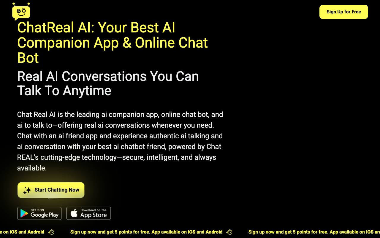 ChatReal.ai - Your 3D AI Friend for Realistic Conversations