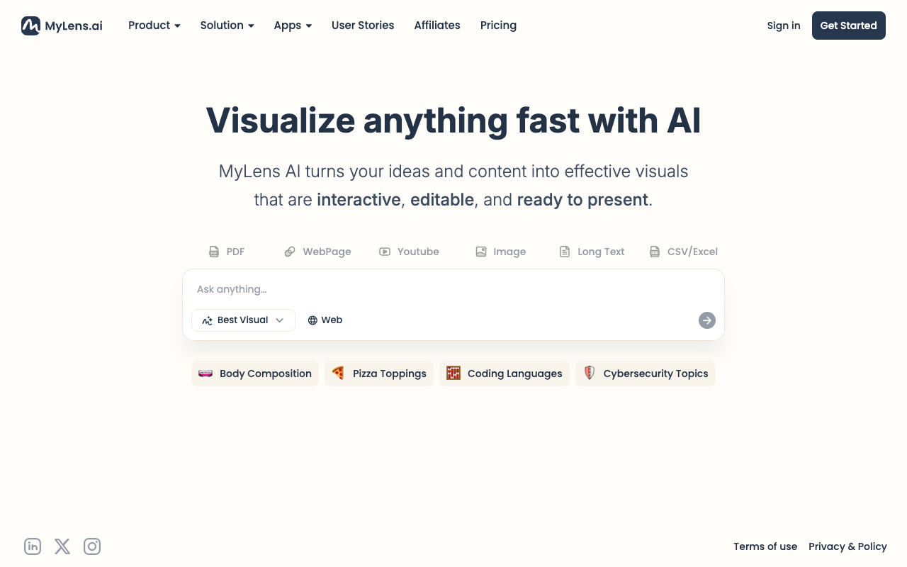 MyLens AI - Visualize your ideas and content quickly with AI