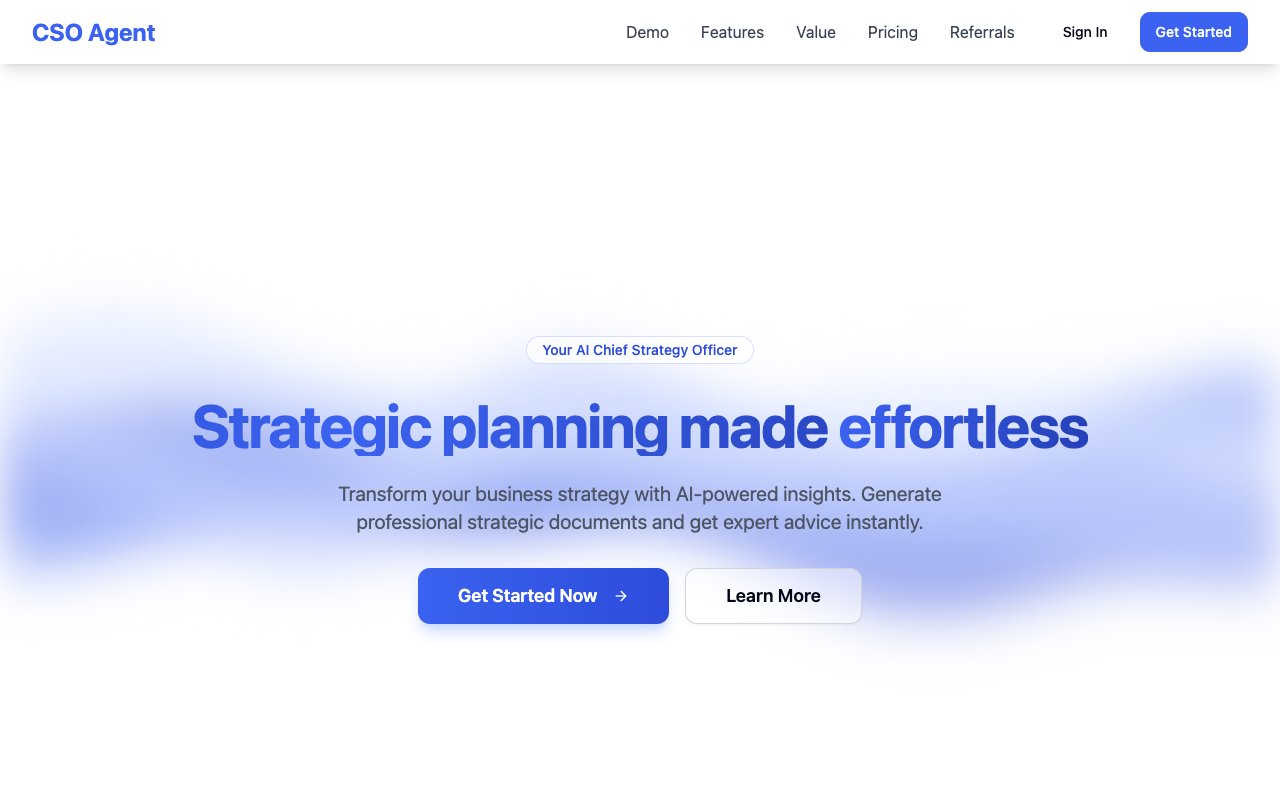 CSO Agent - Your AI Chief Strategy Officer for Instant Business Insights