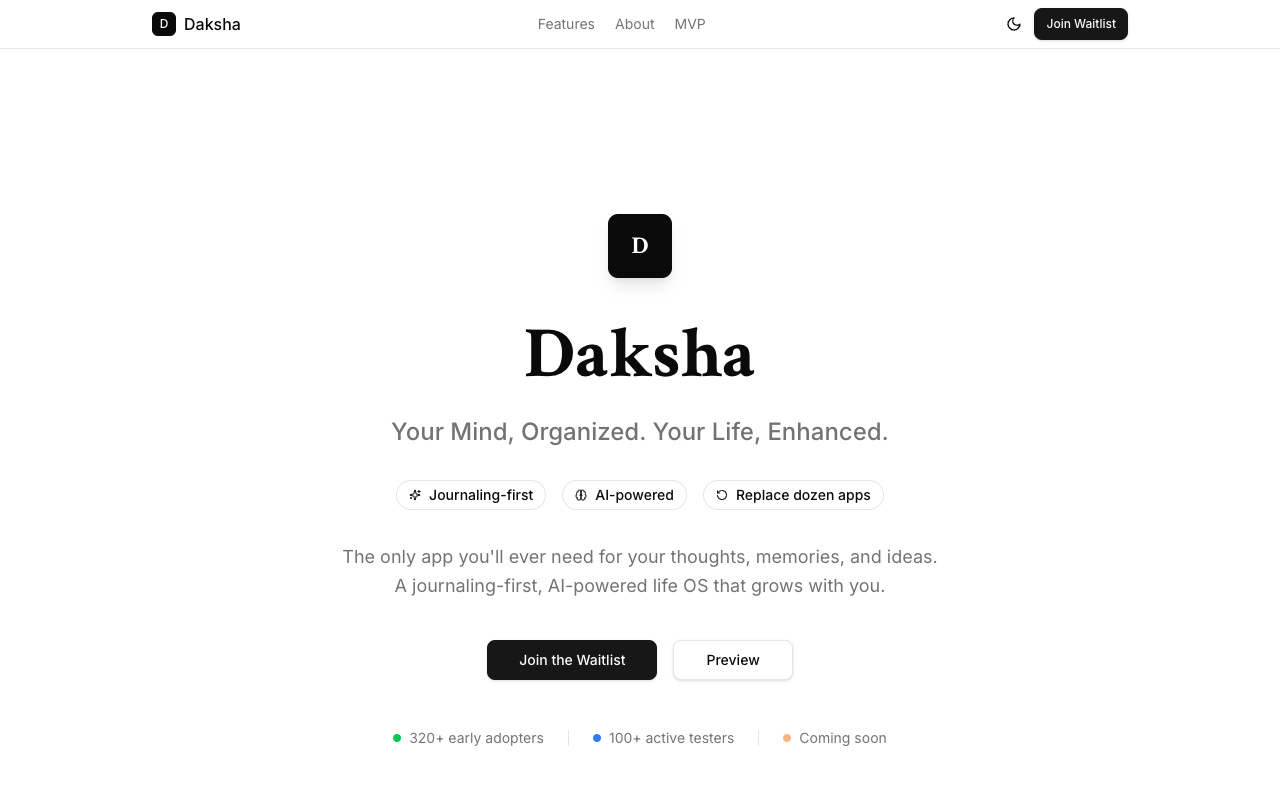 Daksha - Your AI Companion that Remembers You and Enhances Your Life