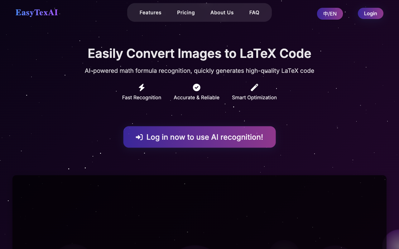 EasyTexAI - Smart AI-powered recognition for LaTeX formulas