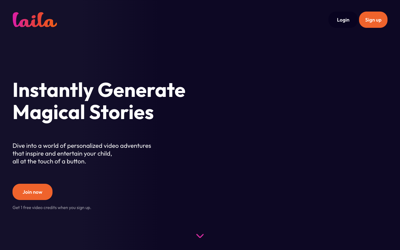 Laila - Create magical AI-powered videos for kids in any language