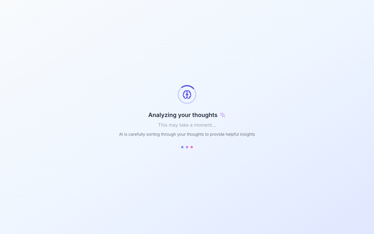 Mindly - An AI tool that helps overthinkers find calm and clarity