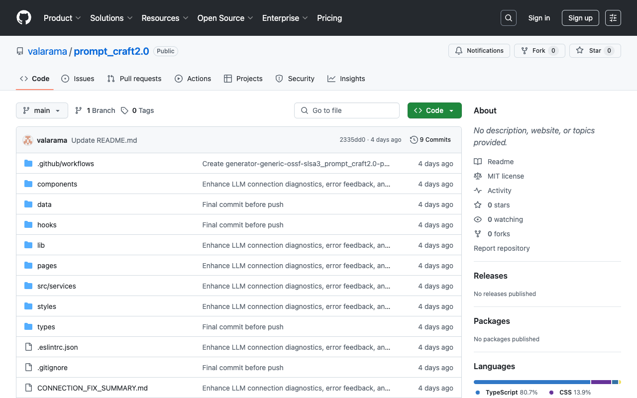 PromptCraft 2.0 - An open-source platform for enterprise AI prompt engineering with Multi-LLM support